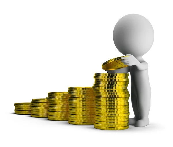 3D-kleine - financieel succes — Stockfoto
