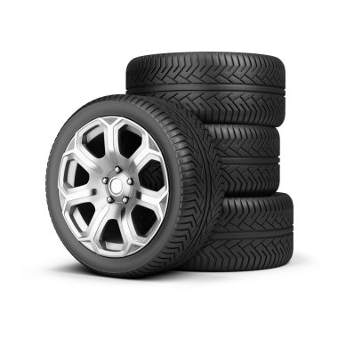 Stack of wheels clipart