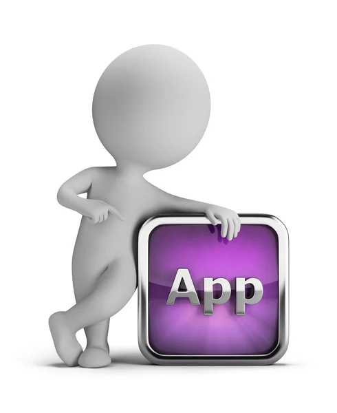 3D-s kis - app ikon — Stock Fotó