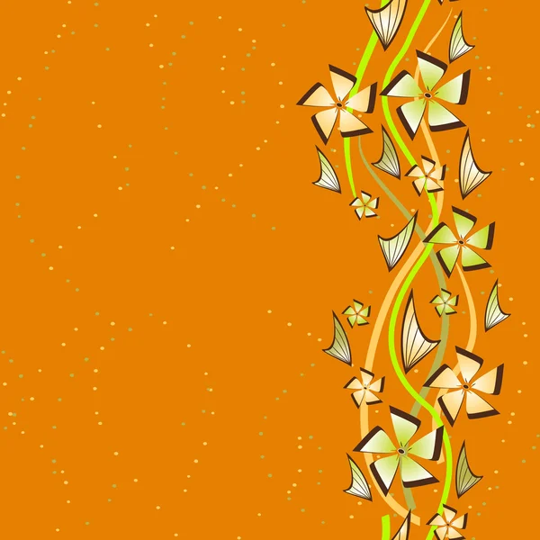 シームレスな花の抽象的な背景のサンプル — ストックベクタ