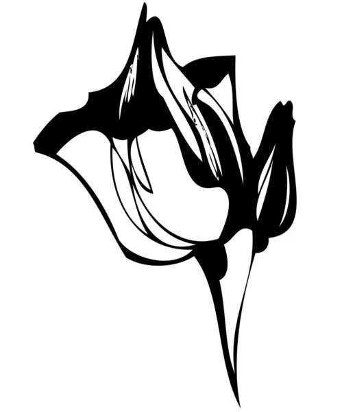Un tulipán — Vector de stock