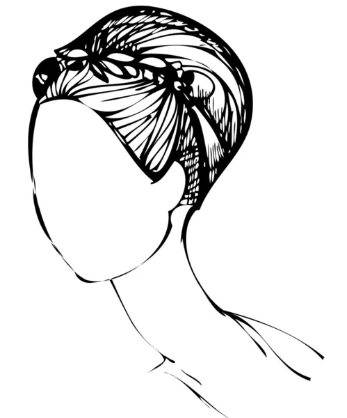 Fille de coupe de cheveux — Image vectorielle