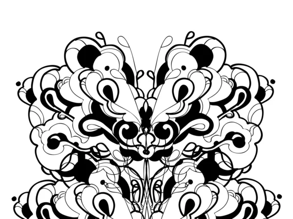 Diseño gráfico abstracto en blanco y negro — Vector de stock