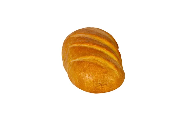 Long loaf of the soft baked white tommy — Stock Photo, Image