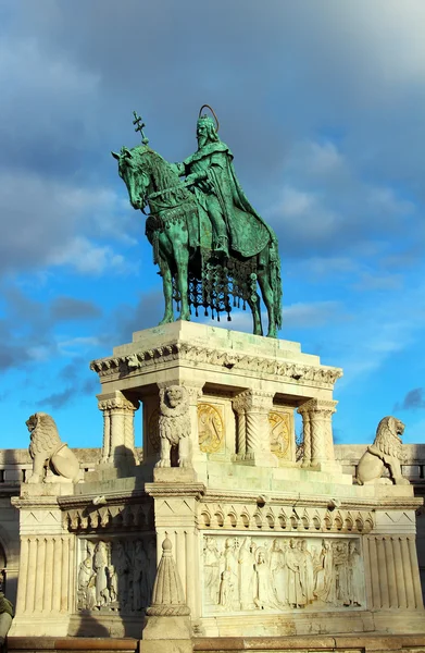 Stephen i pomnik, Budapeszt, Węgry — Zdjęcie stockowe