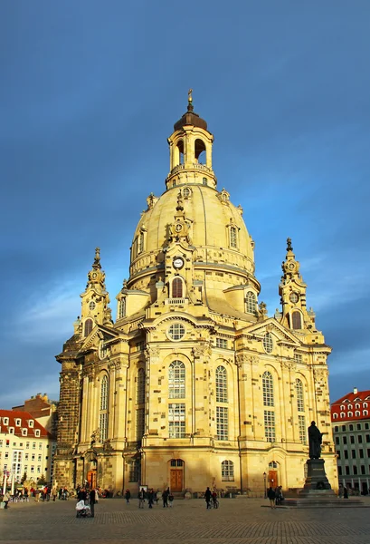 Фрауэнкирхе в Дрездене, Германия — стоковое фото