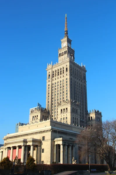 Palacio de la Cultura y la Ciencia, Varsovia — Foto de Stock