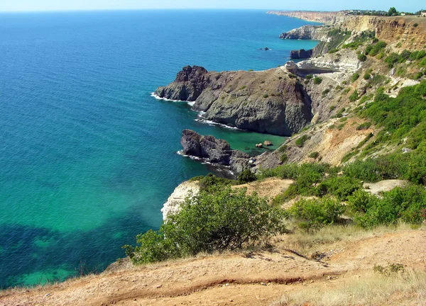 Wybrzeże Morza Czarnego w Krym, Ukraina — Zdjęcie stockowe