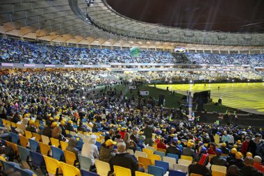 Olympic stadium opening ceremony, Kyiv, Ukraine clipart