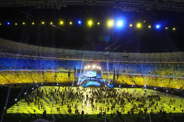 Ceremonia de apertura del estadio olímpico, Kiev, Ucrania — Foto de Stock