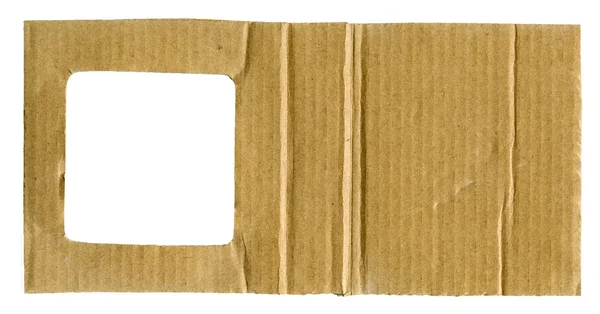 Karton na białym tle — Zdjęcie stockowe