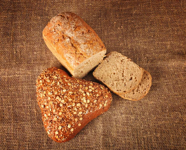 Brot über Quetsch — Stockfoto