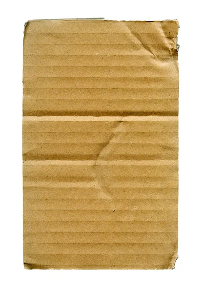 Разорванный картон изолирован — стоковое фото