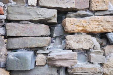 Stone blocks wall clipart