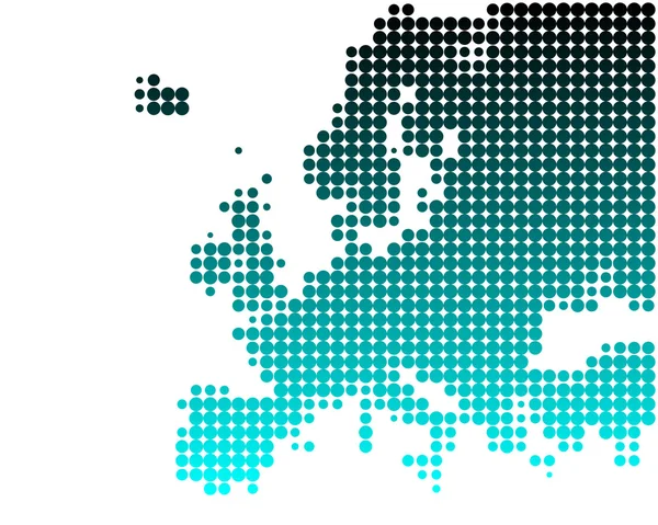 Mapa da Europa — Vetor de Stock