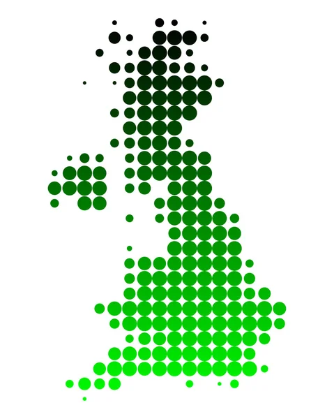 イギリスの地図 — ストックベクタ