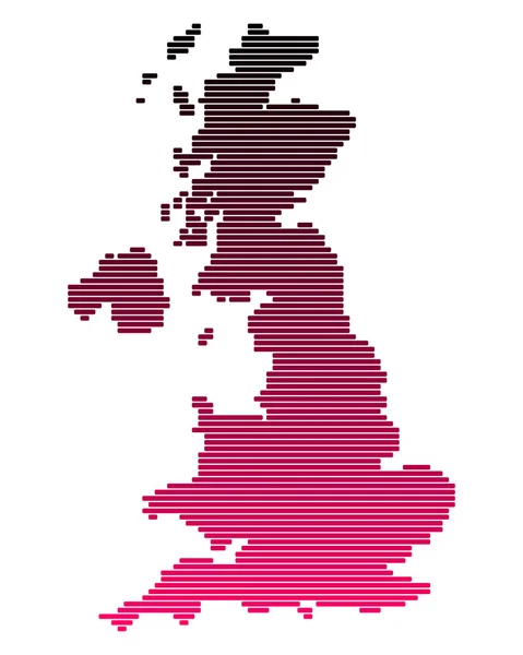 영국의 지도 — 스톡 벡터