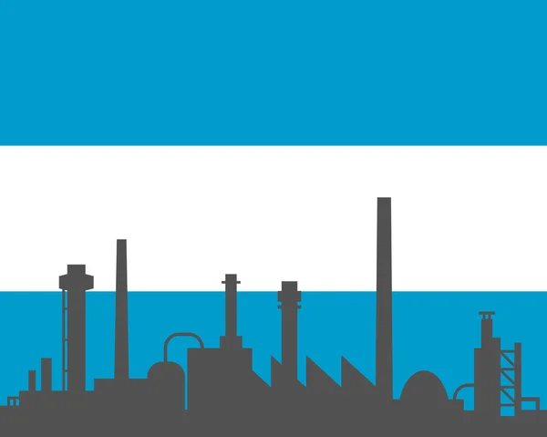 Industria e bandiera di Argentina — Vettoriale Stock