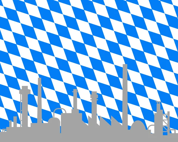 Průmysl a bavorská vlajka — Stockový vektor