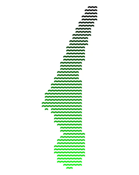 Mapa jezioro starnberg, Bawaria — Wektor stockowy