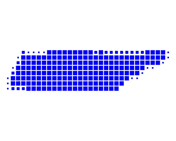 Χάρτης του tennessee — Διανυσματικό Αρχείο