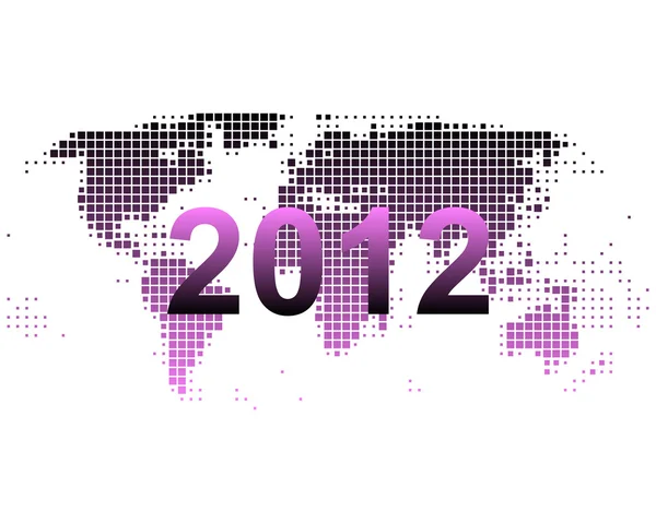 世界地図 2012 — ストックベクタ