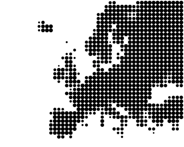 Harta Europei — Vector de stoc
