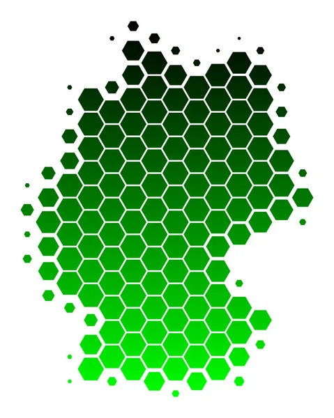 Carte de l'Allemagne — Image vectorielle