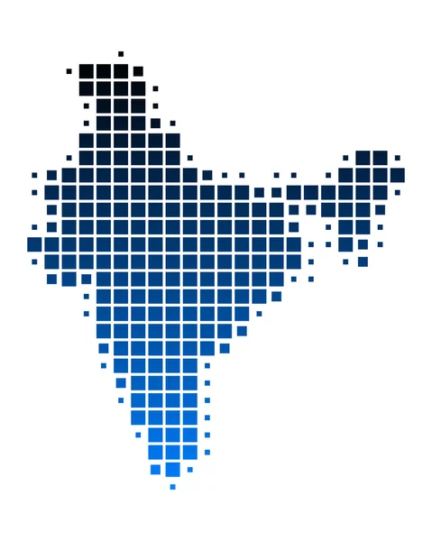 แผนที่ของอินเดีย — ภาพเวกเตอร์สต็อก