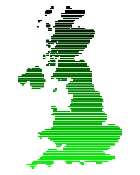 Χάρτης της Μεγάλης Βρετανίας — Διανυσματικό Αρχείο