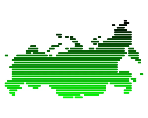 Karta över Ryssland — Stock vektor
