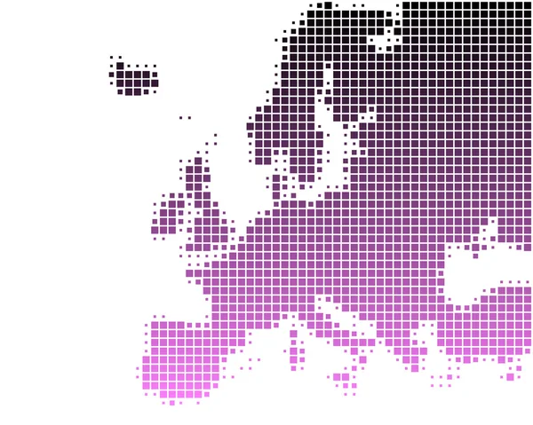 Karte von Europa — Stockvektor