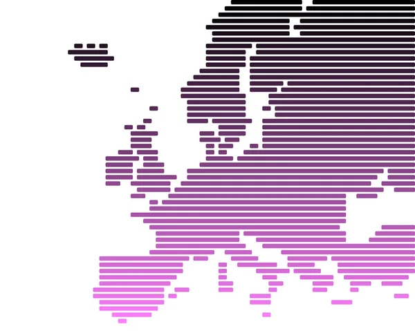 Карта Европы — стоковый вектор