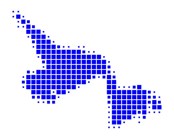 Mapa de Terranova y Labrador — Archivo Imágenes Vectoriales