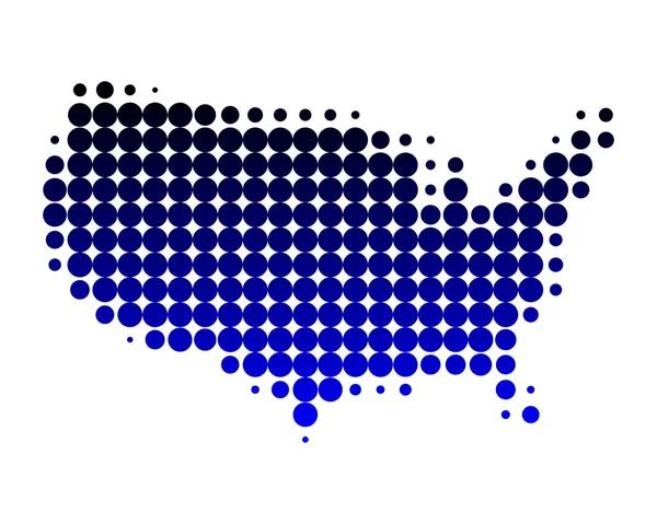 Χάρτης των ΗΠΑ — Διανυσματικό Αρχείο