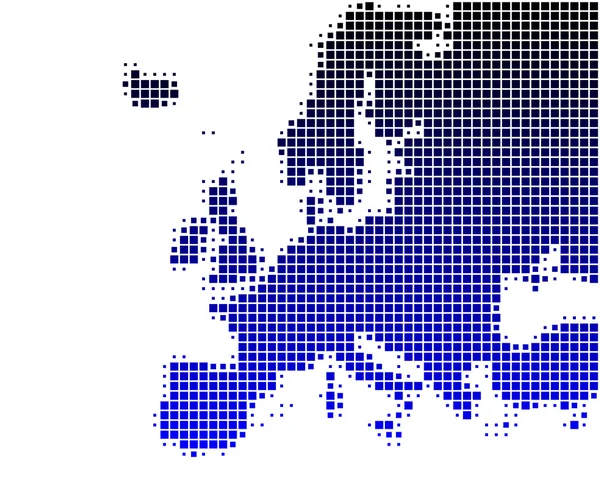 La mappa dell'Europa — Vettoriale Stock