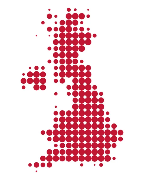 Mapa da Grã-Bretanha —  Vetores de Stock