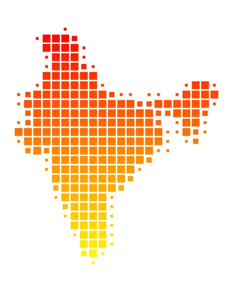 Kaart van india — Stockvector