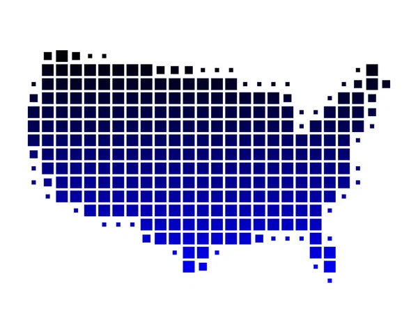 Mapa de Estados Unidos de América — Archivo Imágenes Vectoriales