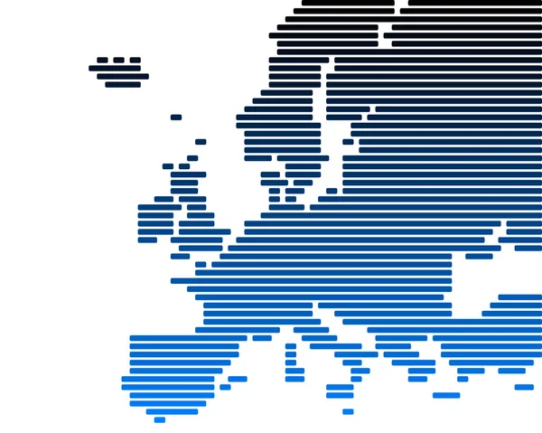 Χάρτης της Ευρώπης — Διανυσματικό Αρχείο