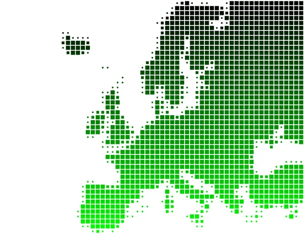 Karta över Europa — Stock vektor