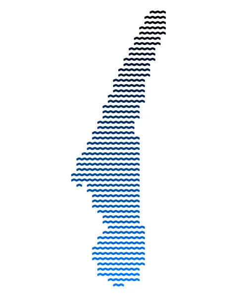 호수 스 탄 베르크, 바바리아의 지도 — 스톡 벡터