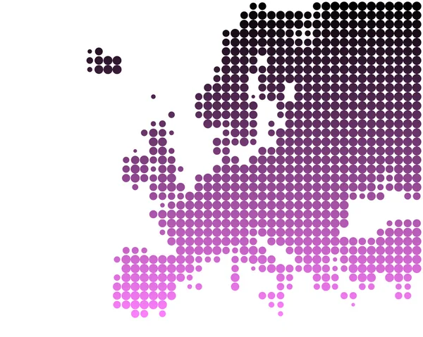 Mapa Evropy — Stockový vektor