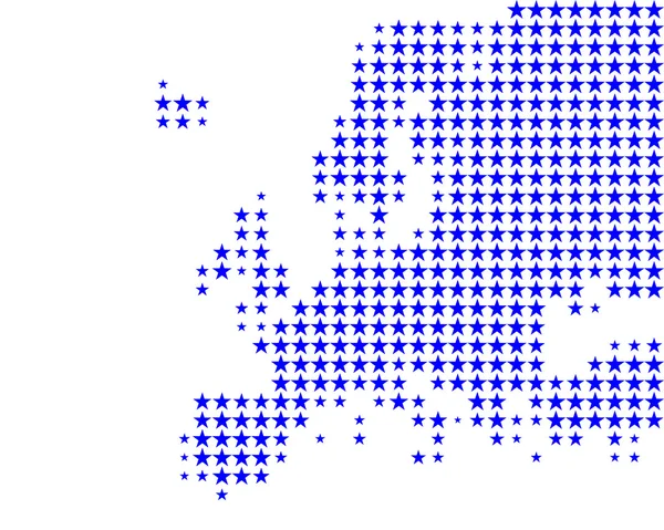Kaart van Europa — Stockvector