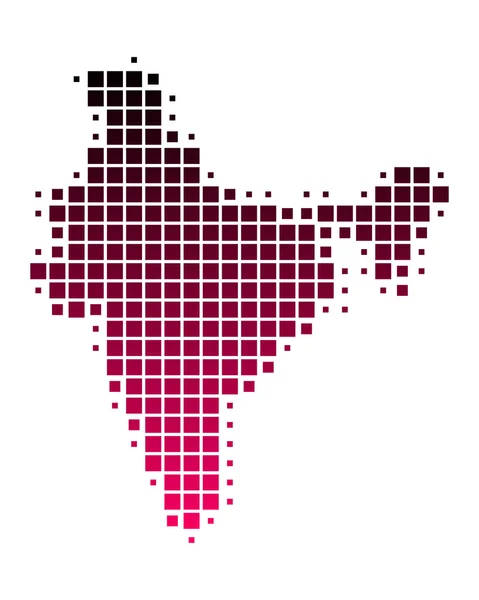 Hindistan Haritası — Stok Vektör