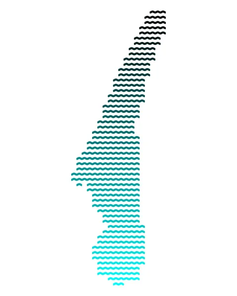 호수 스 탄 베르크, 바바리아의 지도 — 스톡 벡터