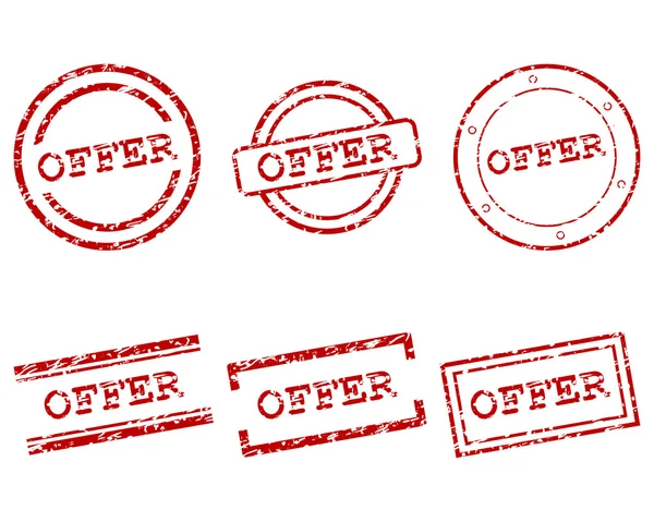 Offer stamps — Stock Vector