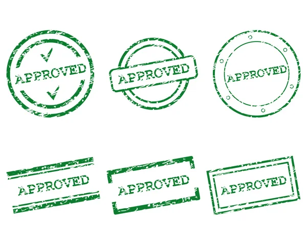 Approved stamp — Stock Vector