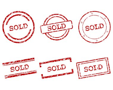Sold stamps clipart