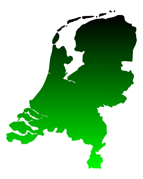 stock vector Map of the Netherlands
